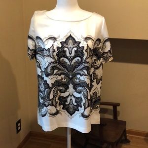 White House black market bohemian blouse 14 NWT